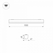 Накладной светильник Arlight LARGO 033055 цвет плафона/подвески Белый, цвет арматуры Белый-4