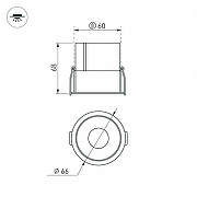 Встраиваемый светильник Arlight ATLAS 037185(1) цвет Белый-3
