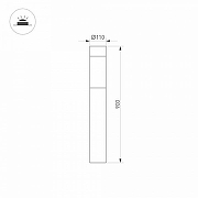 Ландшафтный светильник Arlight LGD-STEM 046613 цвет плафона/подвески Прозрачный, цвет арматуры Черный-4