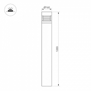 Ландшафтный светильник Arlight LGD-FRESNEL-BOLL 047688 цвет плафона/подвески Прозрачный, цвет арматуры Серый-6
