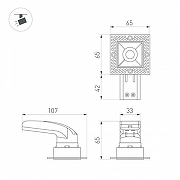 Встраиваемый светильник Arlight RIALTO 048321 цвет Белый-1