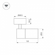 Спот Arlight SP-ARTEMIS-SURFACE-FLAP-R55-12W 051791 цвет плафона/подвески Белый, цвет арматуры Белый-3