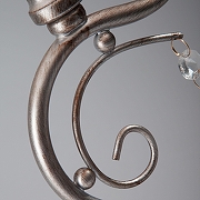 Настольная лампа Eurosvet Incanto 01022/1 серебро цвет плафона/подвески Бежевый, Прозрачный, Белый, цвет арматуры Серебро-4