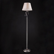 Торшер Eurosvet Incanto 01023/1 серебро цвет плафона/подвески Бежевый, Прозрачный, Белый, цвет арматуры Серебро-1