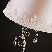 Торшер Eurosvet Incanto 01023/1 серебро цвет плафона/подвески Бежевый, Прозрачный, Белый, цвет арматуры Серебро-4