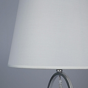 Настольная лампа Eurosvet Madera 01055/1 хром/прозрачный хрусталь Strotskis цвет плафона/подвески Белый, Прозрачный, цвет арматуры Хром-2