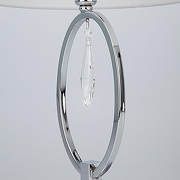 Настольная лампа Eurosvet Madera 01055/1 хром/прозрачный хрусталь Strotskis цвет плафона/подвески Белый, Прозрачный, цвет арматуры Хром-3