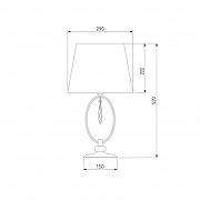 Настольная лампа Eurosvet Madera 01055/1 хром/прозрачный хрусталь Strotskis цвет плафона/подвески Белый, Прозрачный, цвет арматуры Хром-4