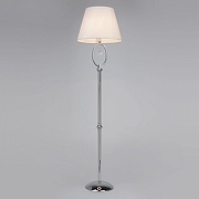 Торшер Eurosvet Madera 01056/1 хром/прозрачный хрусталь Strotskis цвет плафона/подвески Белый, Прозрачный, цвет арматуры Хром-1