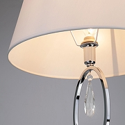 Торшер Eurosvet Madera 01056/1 хром/прозрачный хрусталь Strotskis цвет плафона/подвески Белый, Прозрачный, цвет арматуры Хром-2