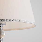 Настольная лампа Eurosvet Sortino 01071/1 хром цвет плафона/подвески Белый, Прозрачный, цвет арматуры Хром-1