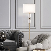 Торшер Eurosvet Caprera 01154/1 латунь цвет плафона/подвески Бежевый, цвет арматуры Бежевый, Латунь-4