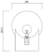 Настольная лампа Eurosvet Pax 01167/1 черный цвет плафона/подвески Белый, цвет арматуры Черный-4