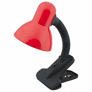 Настольная лампа офисная Uniel TLI-206 02461 цвет плафона/подвески Красный, цвет арматуры Черный