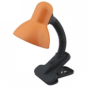 Настольная лампа офисная Uniel TLI-206 02463 цвет плафона/подвески Оранжевый, цвет арматуры Черный