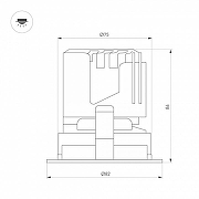 Встраиваемый светильник Arlight ARADO 059108 цвет Белый-1