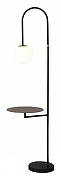 Торшер с полкой Kink Light Сиена 07009,19 цвет плафона/подвески Белый, цвет арматуры Черный