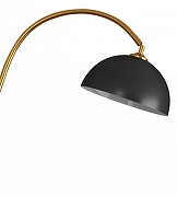 Торшер Kink Light Памир 07047,19 цвет плафона/подвески Черный, цвет арматуры Золото-1