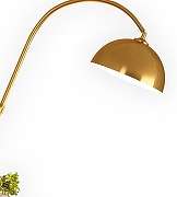 Торшер Kink Light Памир 07047,33 цвет плафона/подвески Золото, цвет арматуры Золото-1