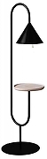 Стол журнальный с торшером Kink Light Дион 07053S-F,19 цвет плафона/подвески Черный, цвет арматуры Черный