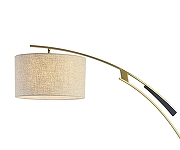 Торшер Kink Light Нестор 07054-F,19-20 цвет плафона/подвески Бежевый, цвет арматуры Бронза, Черный-1