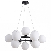 Подвесной светильник Kink Light Сида 07508-12,19 цвет плафона/подвески Белый, цвет арматуры Черный-1