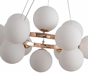 Подвесной светильник Kink Light Сида 07508-12,37 цвет плафона/подвески Белый, цвет арматуры Золото-1
