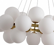 Подвесной светильник Kink Light Сида 07508-20,20 цвет плафона/подвески Белый, цвет арматуры Бронза-1