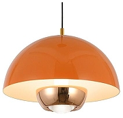 Подвесной светильник Kink Light Джелони 07524-18,09 цвет плафона/подвески Оранжевый, цвет арматуры Оранжевый