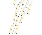 Подвесной светильник Kink Light Бейла 07528-15A,36 цвет плафона/подвески Белый, цвет арматуры Латунь-1