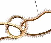 Подвесной светильник Kink Light Сена 07607-5AL,36 цвет плафона/подвески Белый, цвет арматуры Латунь-1