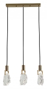 Подвесной светильник Kink Light Гелла 07670-3AS,20 цвет плафона/подвески Прозрачный, цвет арматуры Бронза
