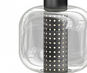 Настольная лампа Kink Light Гефо 07710-T,19(21) цвет плафона/подвески Прозрачный, цвет арматуры Черный-1