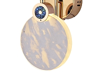 Бра Kink Light Викси 07857,33 цвет плафона/подвески Прозрачный, цвет арматуры Золото-1