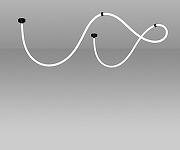 Подвесной светильник Kink Light Венди 08031-400,19 цвет плафона/подвески Белый, цвет арматуры Черный-1