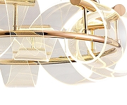 Подвесной светильник Kink Light Ранни 08037-50,37 цвет плафона/подвески Прозрачный, цвет арматуры Золото-2