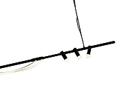 Светильник на штанге Kink Light Кайли 08039-180A,19 цвет плафона/подвески Белый, Черный, цвет арматуры Черный-1