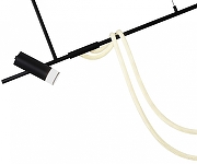 Подвесной светильник Kink Light Кайли 08039K-120A,19 цвет плафона/подвески Белый, Черный, цвет арматуры Черный-1