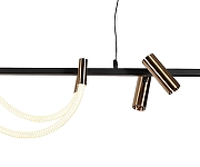 Подвесной светильник Kink Light Кайли 08039K-140A,19(20) цвет плафона/подвески Бронза, цвет арматуры Черный-1