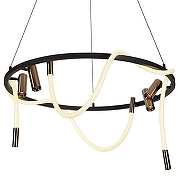 Подвесной светильник Kink Light Кайли 08039K-80A,19(20) цвет плафона/подвески Бронза, цвет арматуры Черный