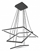 Подвесной светильник Kink Light Альтис 08201,19(4000К) цвет плафона/подвески Белый, Черный, цвет арматуры Черный