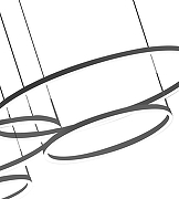 Подвесной светильник Kink Light Тор 08204,19PA(4000K) цвет плафона/подвески Белый, Черный, цвет арматуры Черный-1