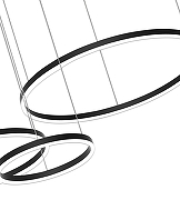 Подвесной светильник Kink Light Тор 08223,19PA(3000К) цвет плафона/подвески Белый, Черный, цвет арматуры Черный-1