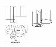 Подвесной светильник Kink Light Тор 08223,36PA(3000K) цвет плафона/подвески Латунь, цвет арматуры Латунь-2
