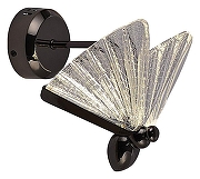 Бра Kink Light Баттерфляй 08444,29 цвет плафона/подвески Прозрачный, Черный, цвет арматуры Черный