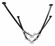 Подвесной светильник Kink Light Дэлви 08460-300,19(21) цвет плафона/подвески Прозрачный, цвет арматуры Черный-1