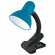 Настольная лампа офисная Uniel TLI-222 09409 цвет плафона/подвески Синий, цвет арматуры Черный