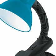 Настольная лампа офисная Uniel TLI-222 09409 цвет плафона/подвески Синий, цвет арматуры Черный-1