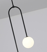 Светильник на штанге Kink Light Ирэн 09488-2,19 цвет плафона/подвески Белый, цвет арматуры Черный-1