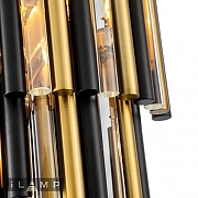 Накладной светильник iLamp Tribeca 097B-3 MBR+BK цвет плафона/подвески Бронза, Прозрачный, Черный, цвет арматуры Бронза-3